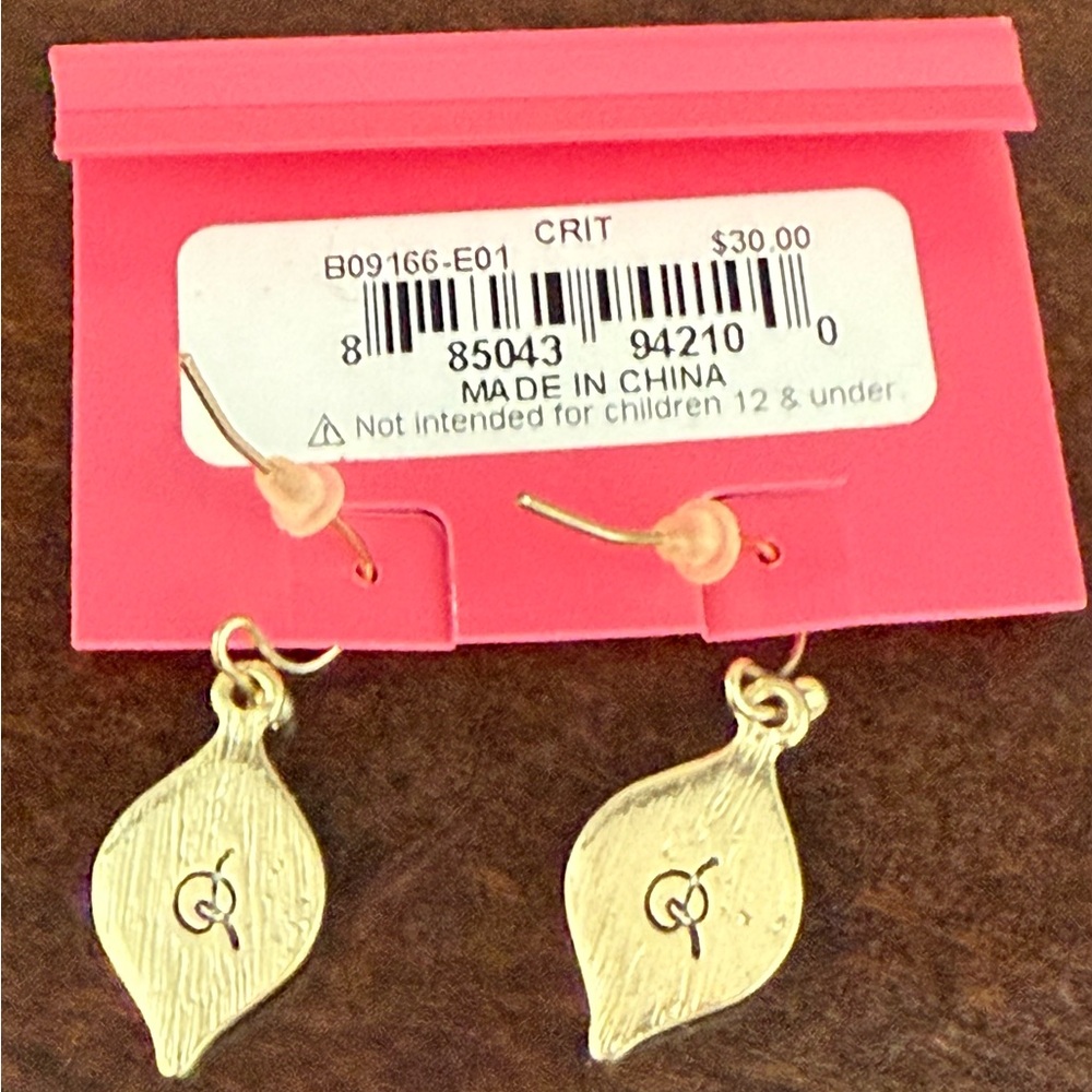 Betsey Johnson Gold Evil Eye 🧿Earrings - Picture 2 of 3